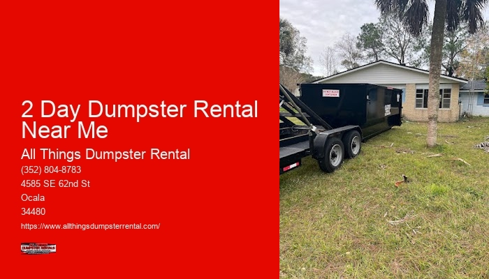 Small Business Dumpster Service