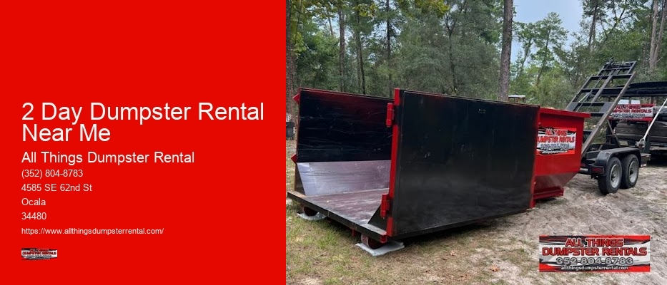 Commercial Dumpster Rental